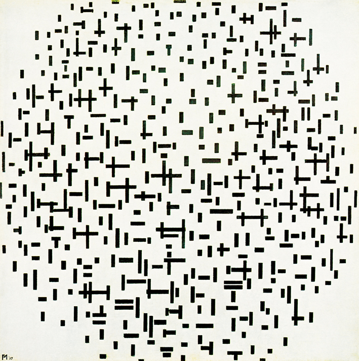  皮特·蒙德里安 Piet Mondrian ——黑与白的构成